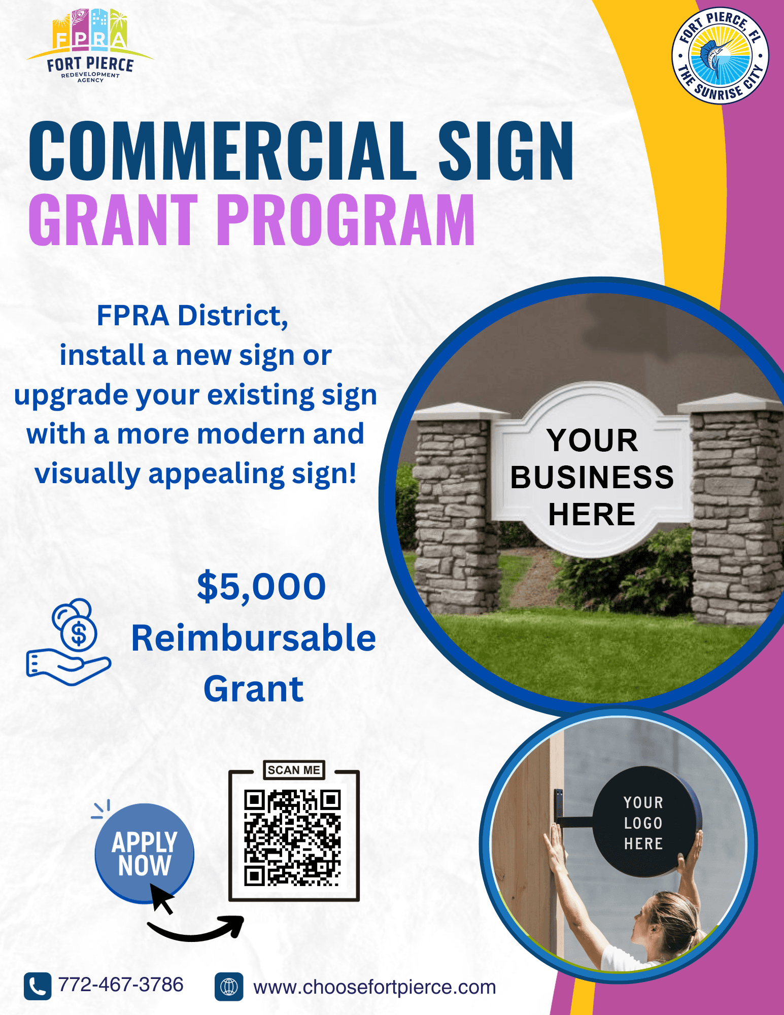Commercial Sign Grant Program Flyer