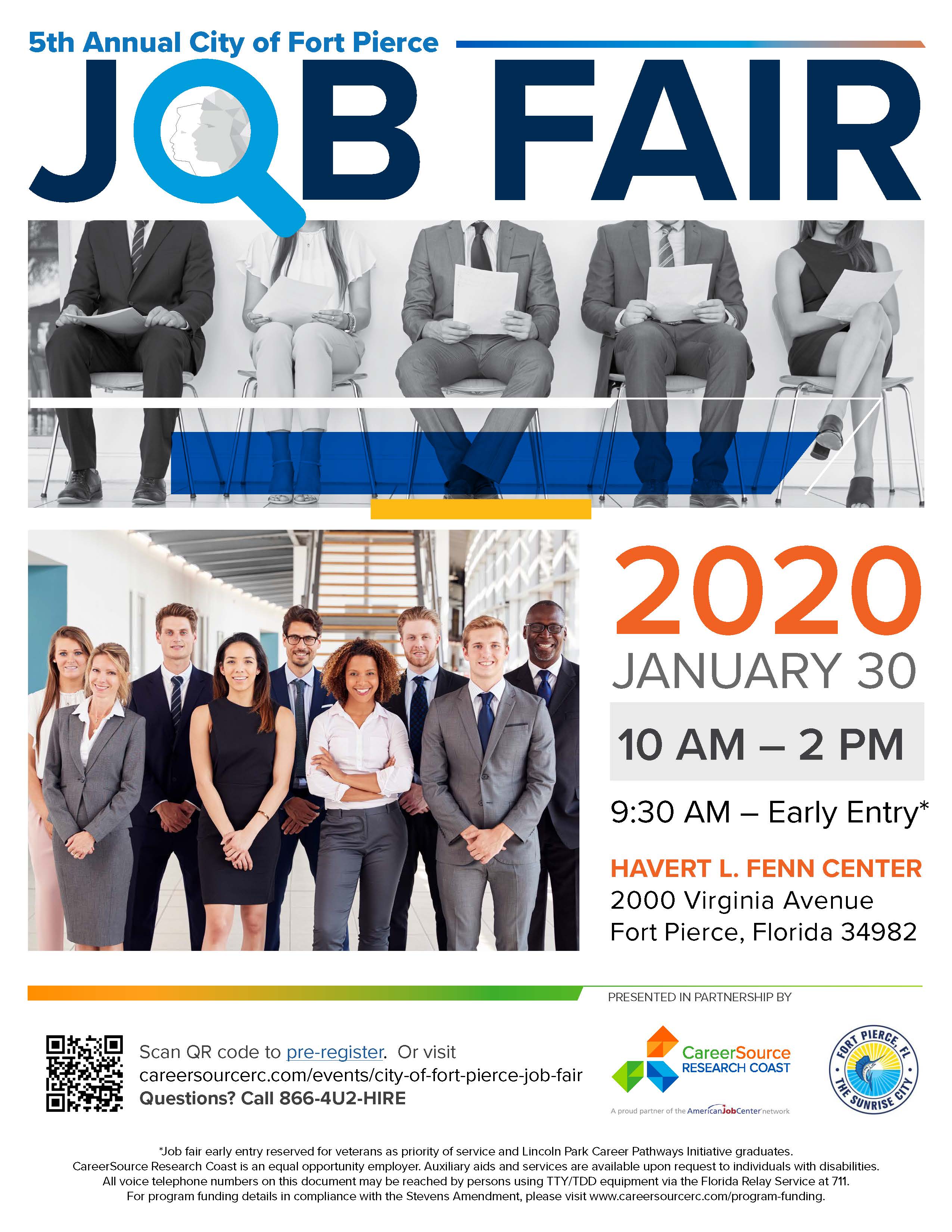City of Fort Pierce Job Fair Job Seeker Flyer